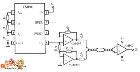 High reliable programmable integrated temperature controller TMP01 circuit diagram
