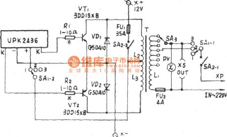 PS350(350W) emergency power supply circuit diagram