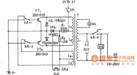 NB-1 100VA automatic emergency power supply circuit diagram