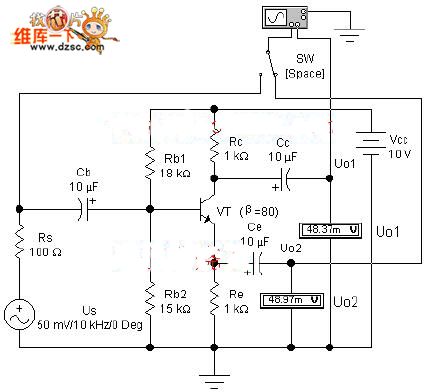 Phase Amplifier Analysis Experiment Circuit