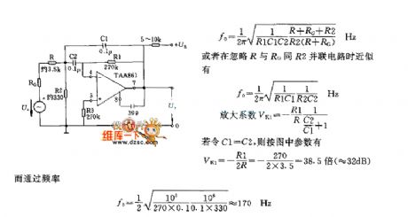 High precision selective amplifier circuit diagram