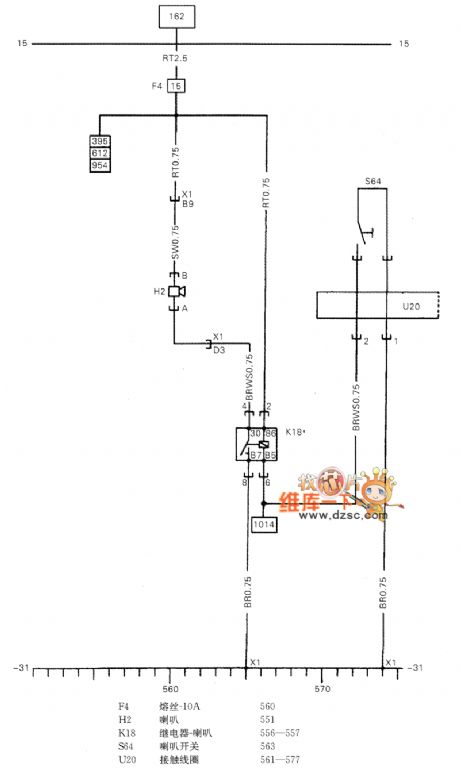 Shanghai GM Chevrolet Sail Car Speaker Circuit