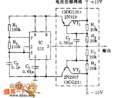 555 Zero-Symmetric Bi-Directional Pulse Generator Circuit