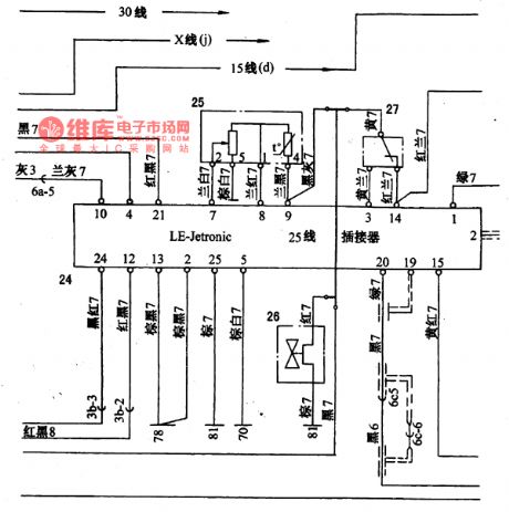 The Petrol Jet System Circuit Controlled by Electronics of Santana(32MP003182)