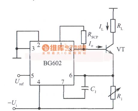 Adjustable constant current source circuit diagram composed of BG602