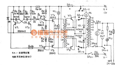 JZ Series-II of 150W multi-function emergency power supply circuit diagram