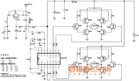 Radio control car receiver principle circuit diagram