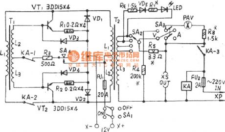 GDQ -200W automatic emergency power circuit diagram