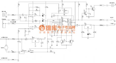 The principle circuit diagram of electric bicycle