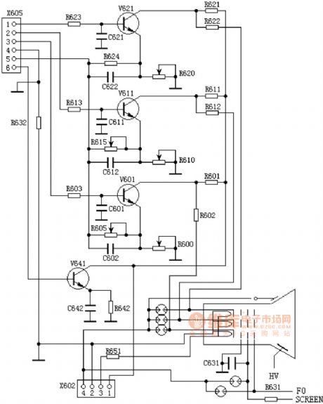 TV video amplifier circuit diagram 3