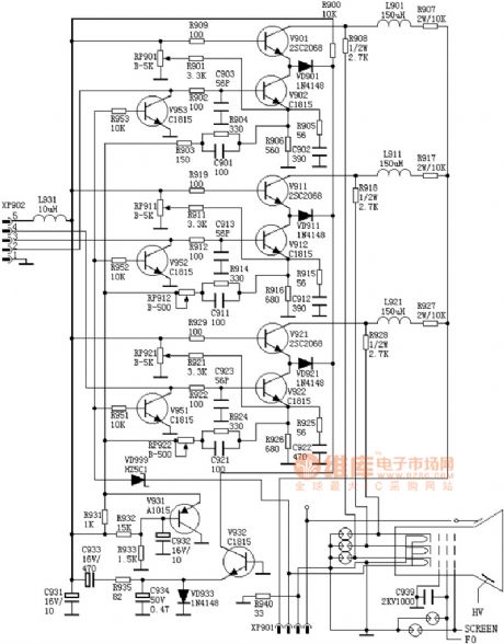 TV video amplifier circuit diagram 2