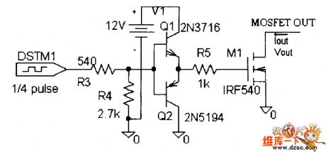 Piezoelectric traveling wave motor drive circuit diagram