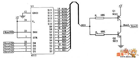 No cross-effect passive OLED drive circuit diagram