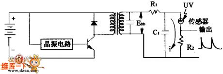 Ultraviolet ray sensor drive circuit diagram