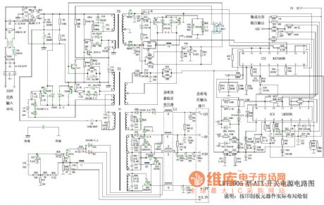 LWT2005 type ATX switch power supply circuit diagram