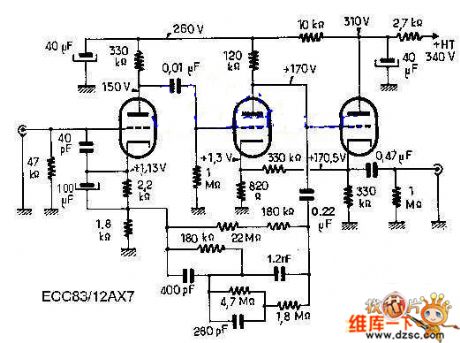 C22 power amplifier circuit diagram