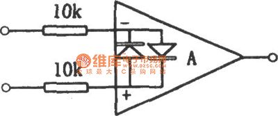 Operational amplifier differential-mode voltage puncture input protection measures circuit diagram 2
