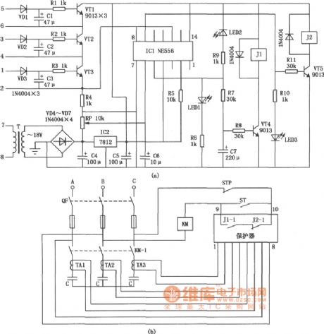 Power capacitor compensation protection circuit diagram