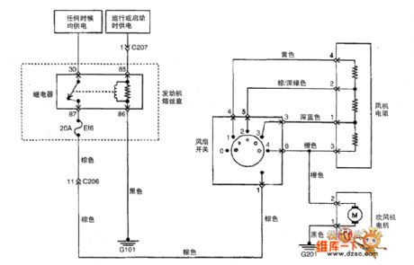 Shanghai GM Wuling Chevrolet Spark Car Air Conditioner System Circuit (1)