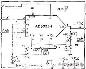 The division circuit for ratio calculation