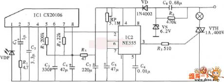 infrared remote control energy-saving delay switch principle and circuit