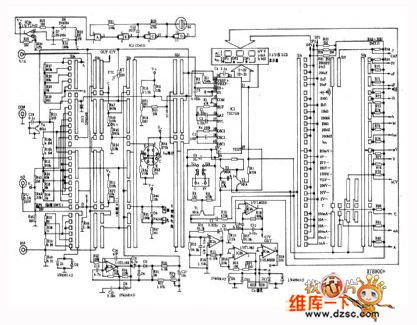 DT890C+ type digital multimeter principle circuit