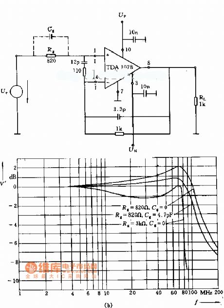 Wideband voltage follower circuit diagram
