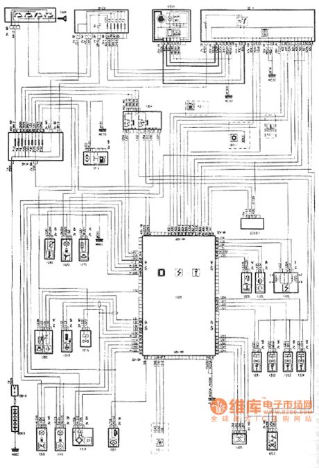 Dongfeng Peugeot Citroen Picasso 2.0L engine jet ignition circuit diagram