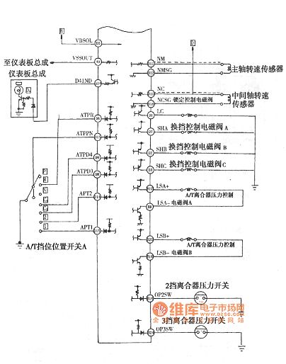 Honda Accord 4-cylinder engine control system circuit diagram