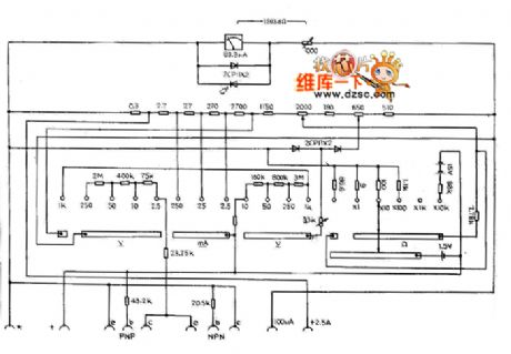 MF50 multimeter circuit diagram