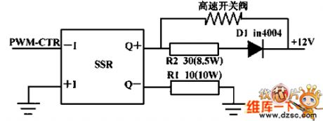 Hydraulic slipway PWM microcomputer control drive circuit diagram