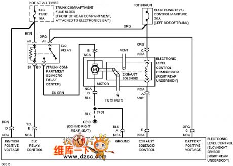 Cadillac deville electronic suspension circuit diagram