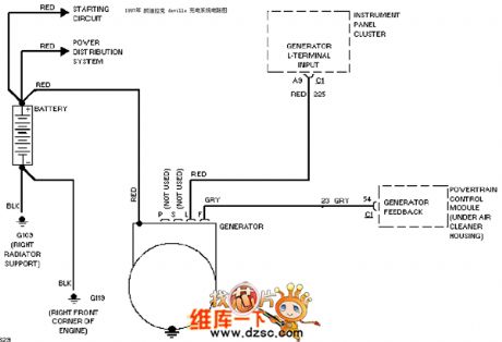 Cadillac deville charging system circuit diagram