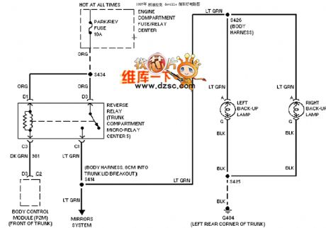 Cadillac deville reverse class circuit diagram