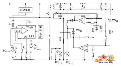 Combination protection circuit of constant current current-limiting circuit and disconnection current protection circuit