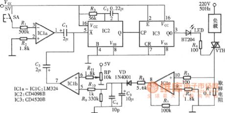 Variable threshold over-current and over voltage protection circuit diagram