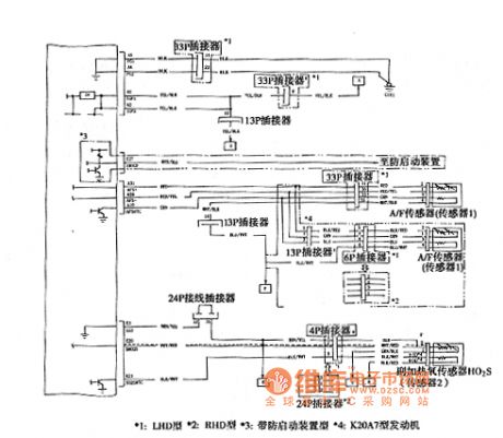 Honda Accord 2003 engine circuit diagram