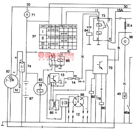 The priciple circuit of Volga 3102