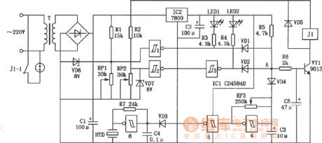 Commercial power safe voltage protector circuit diagram