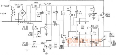 Multi-function household electrical appliances protection circuit diagram