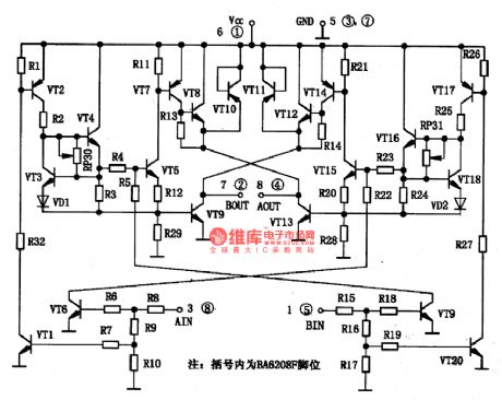 BA6208/F-Servo-driven Integrated Circuit