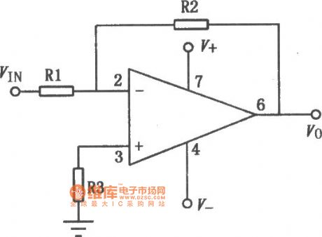 F107 series dual power universal single op amp circuit diagram