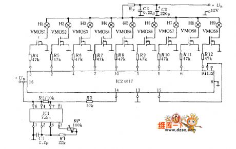 Timing Flash Circuit Driven By FET
