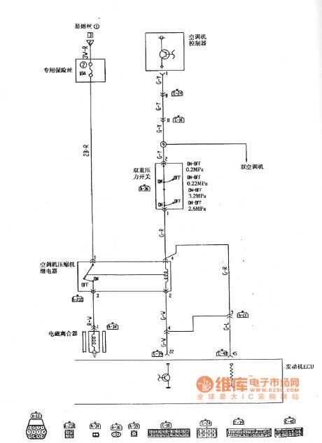 Liebao SUV 6G72 engine MPI system circuit diagram