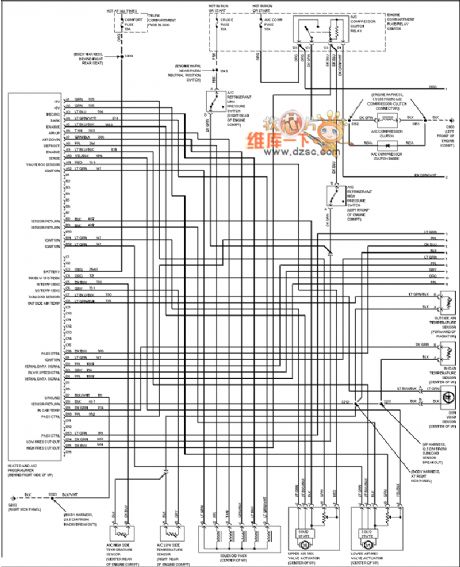 Cadillac deville automatic air-conditioner circuit diagram