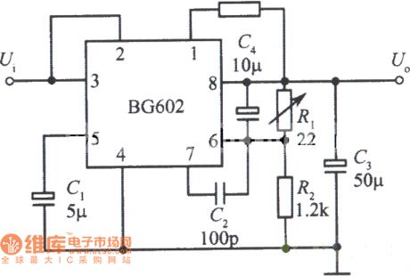 Low ripple integrated circuit diagram 1 composed of BG602