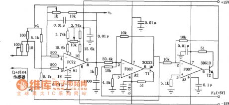 High-precision linear amplifier circuit composed of F007