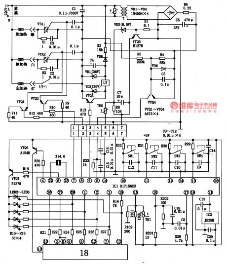 D17156CU-an integrated microcomputer circuit of single door