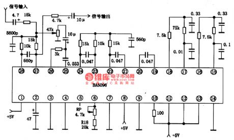 BA5096-the integrated circuit of digital reverberation