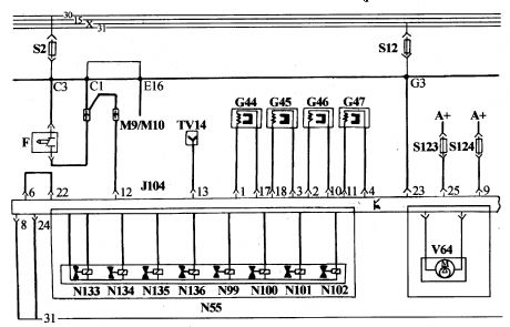 The ABS fault detecting circuit of Santana 20OOGSi